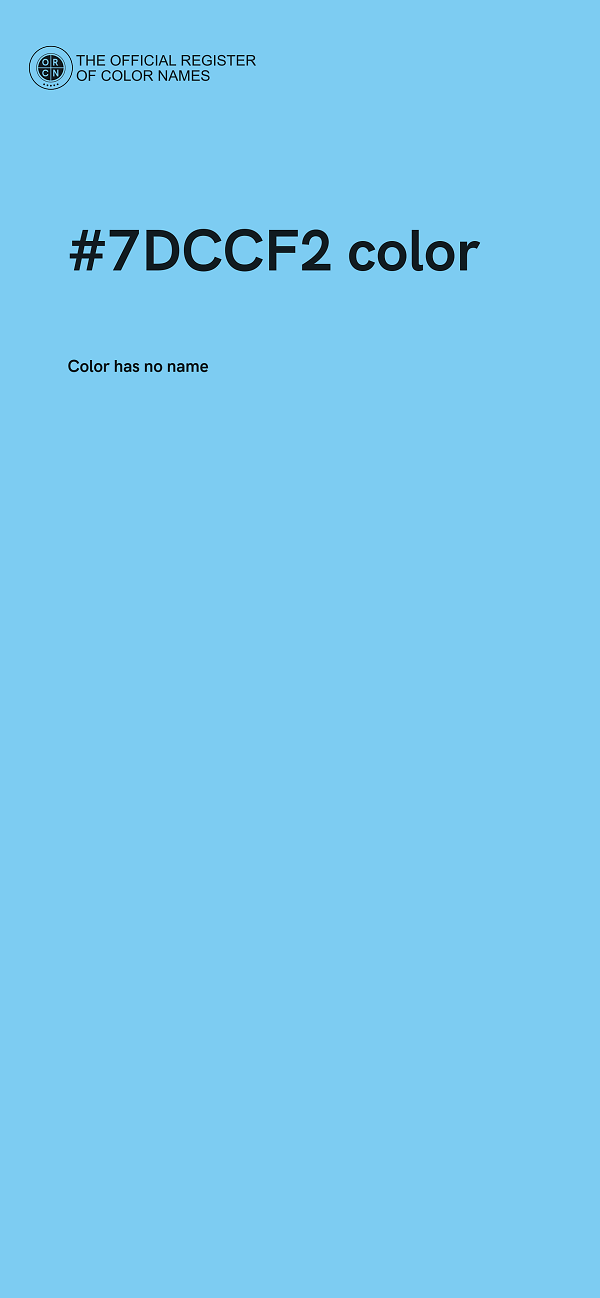 #7DCCF2 color image
