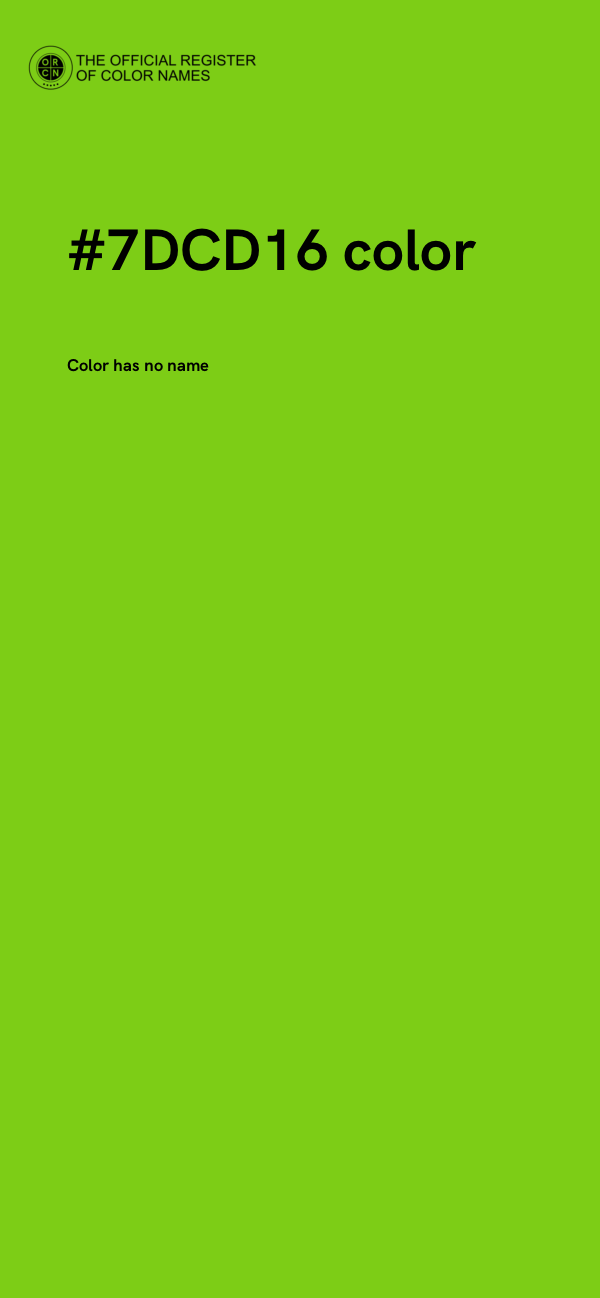 #7DCD16 color image