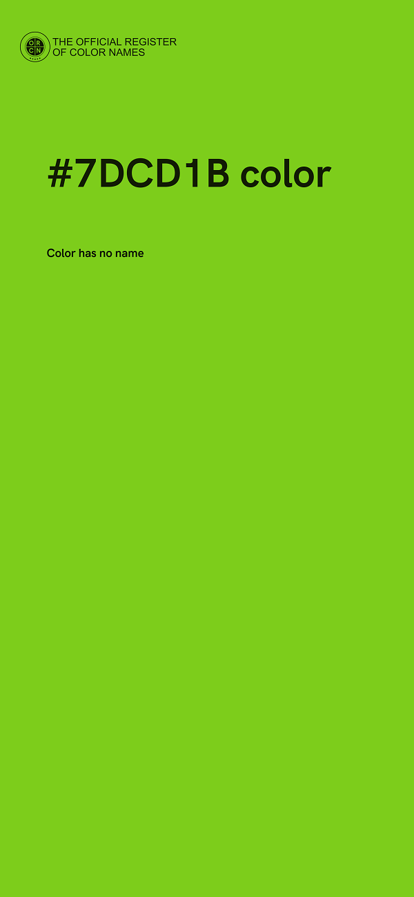 #7DCD1B color image
