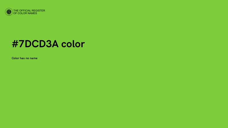 #7DCD3A color image