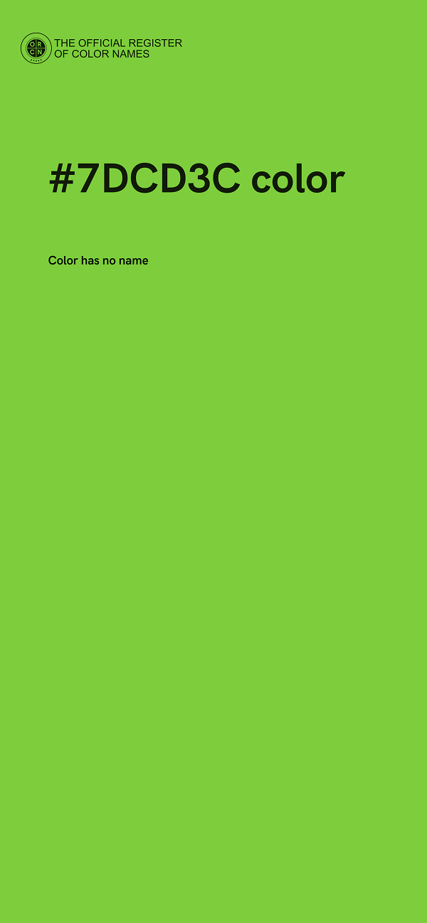 #7DCD3C color image