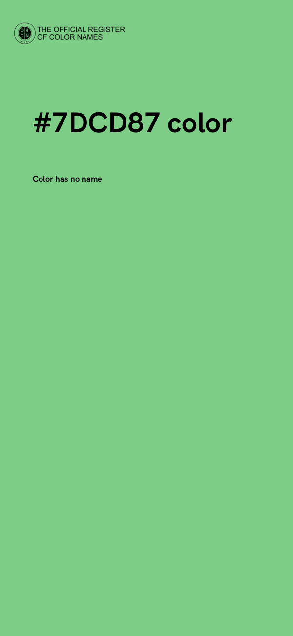 #7DCD87 color image