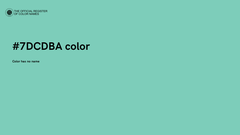 #7DCDBA color image