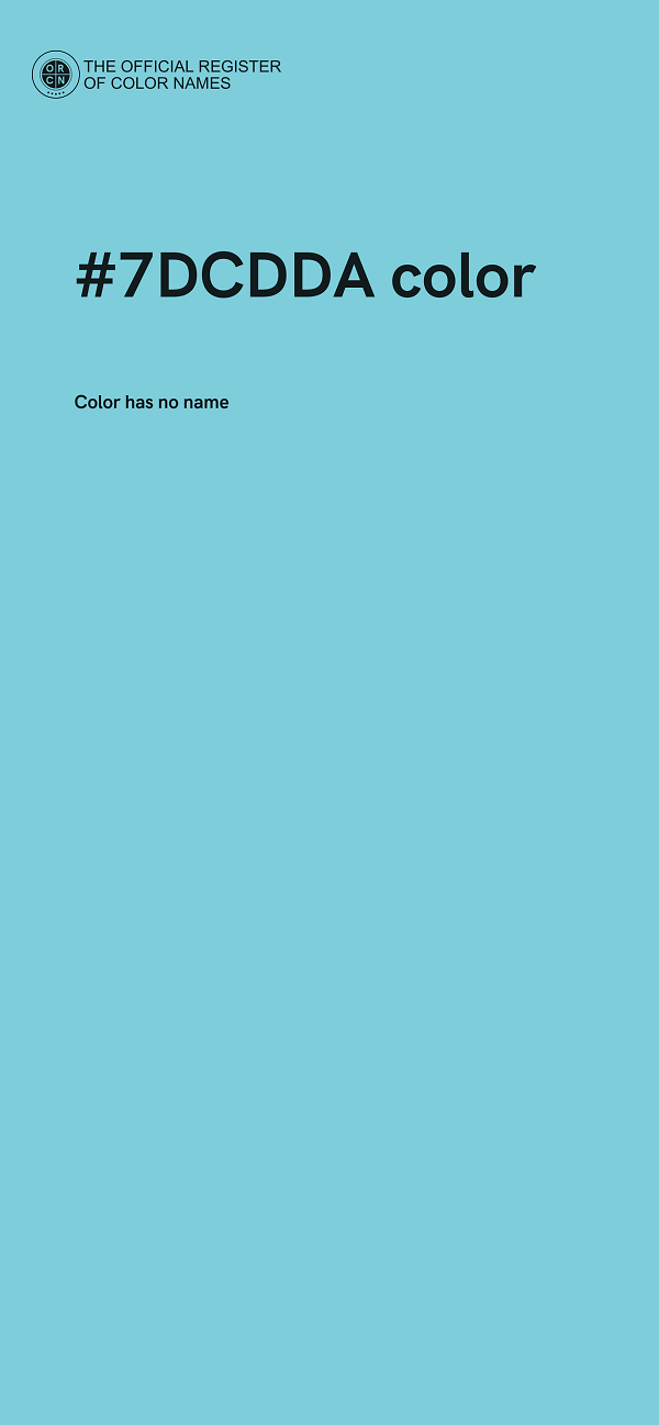 #7DCDDA color image
