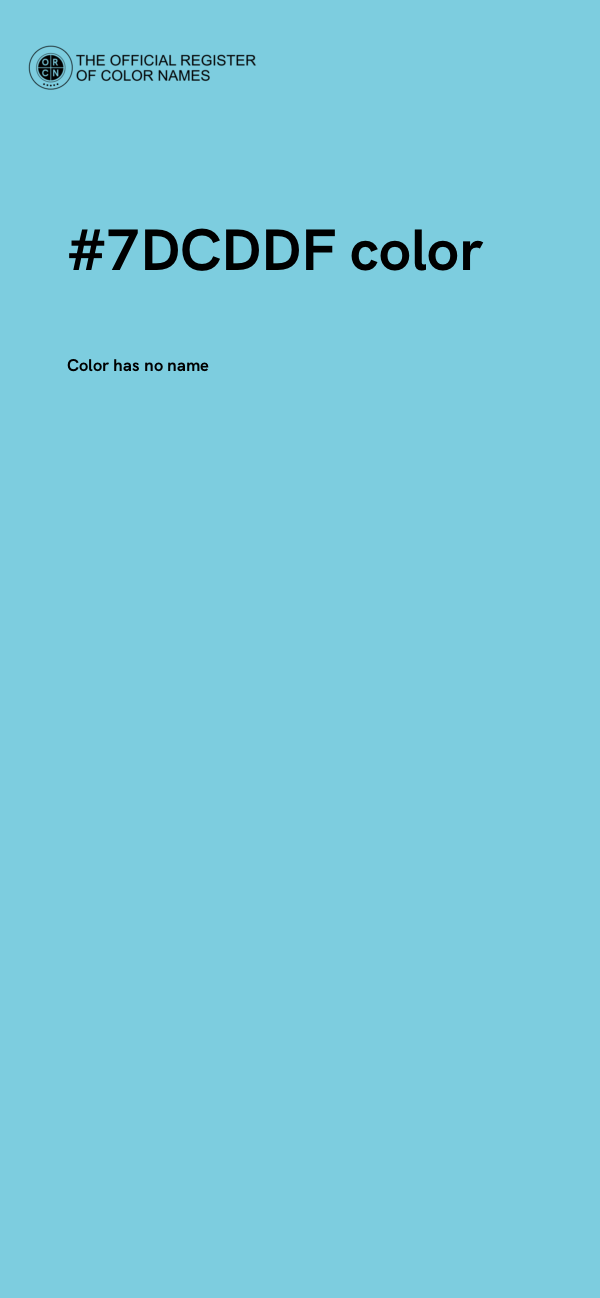 #7DCDDF color image
