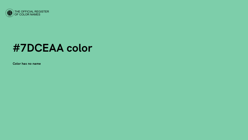 #7DCEAA color image