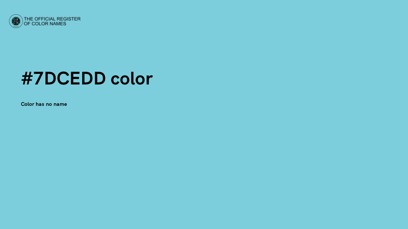 #7DCEDD color image