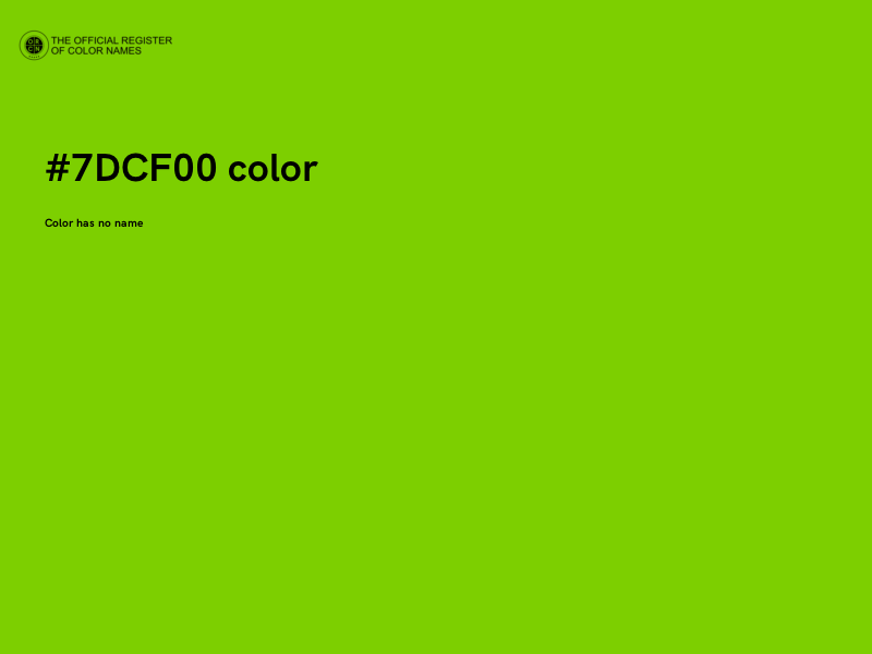 #7DCF00 color image