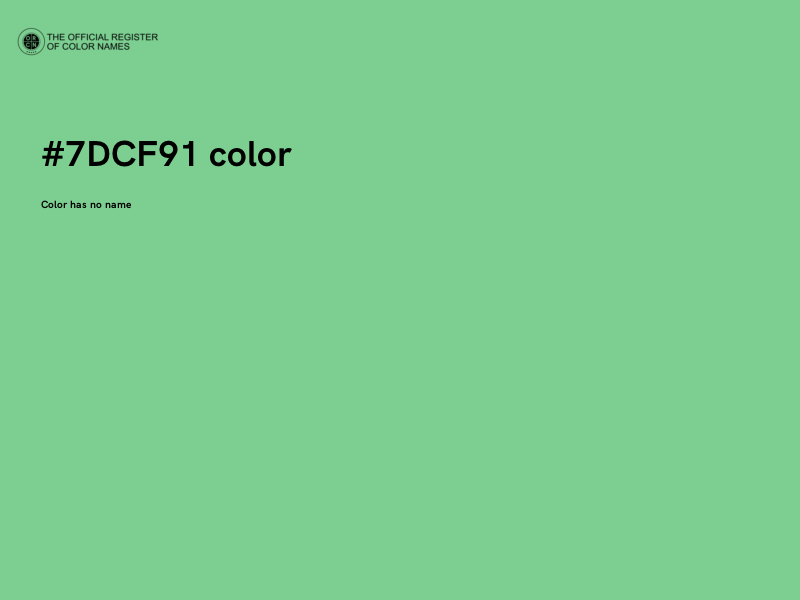 #7DCF91 color image
