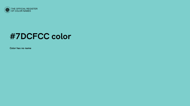 #7DCFCC color image