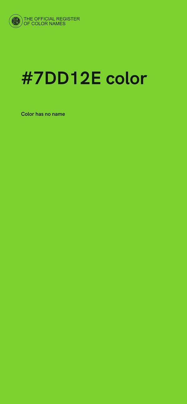 #7DD12E color image