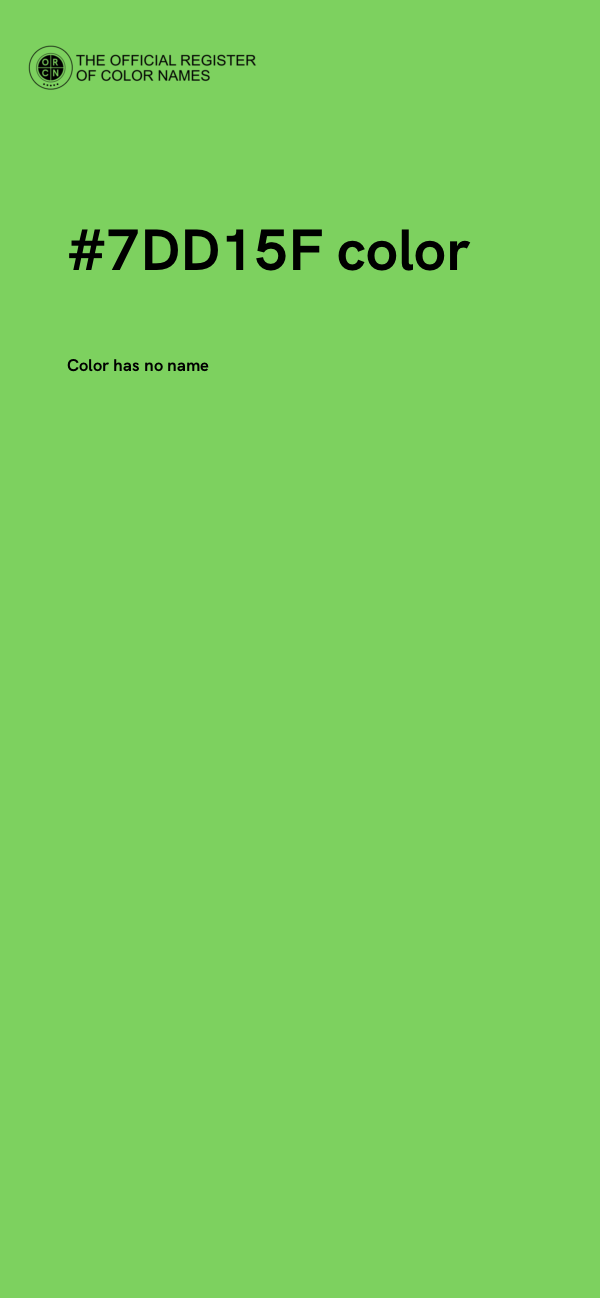 #7DD15F color image