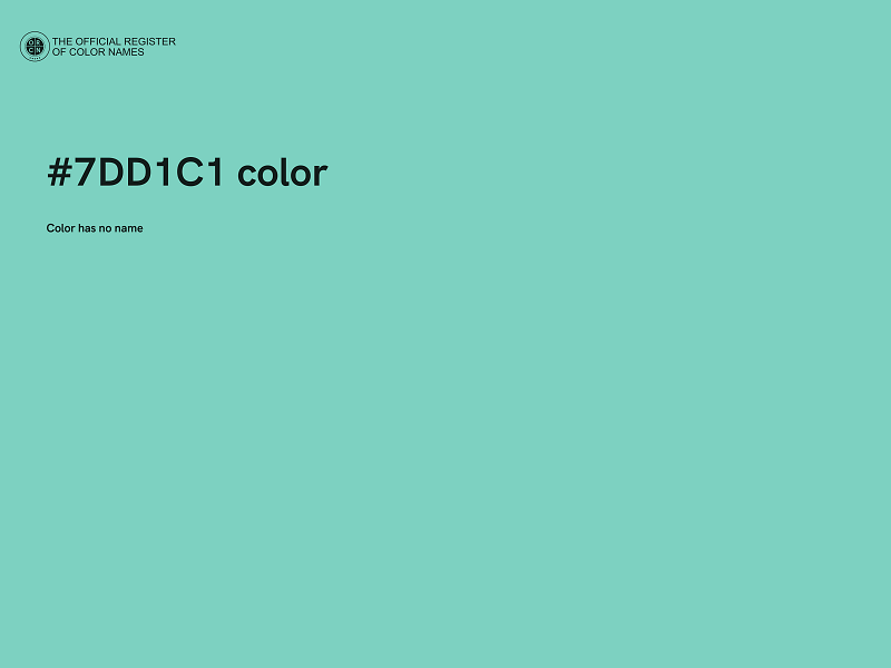 #7DD1C1 color image