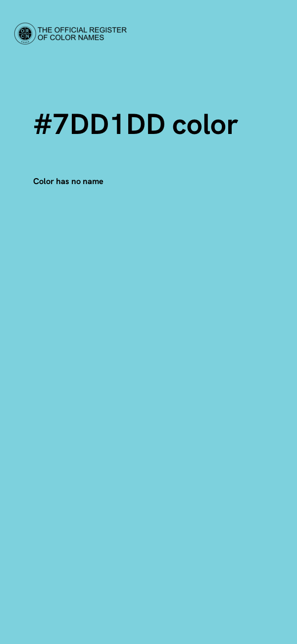 #7DD1DD color image