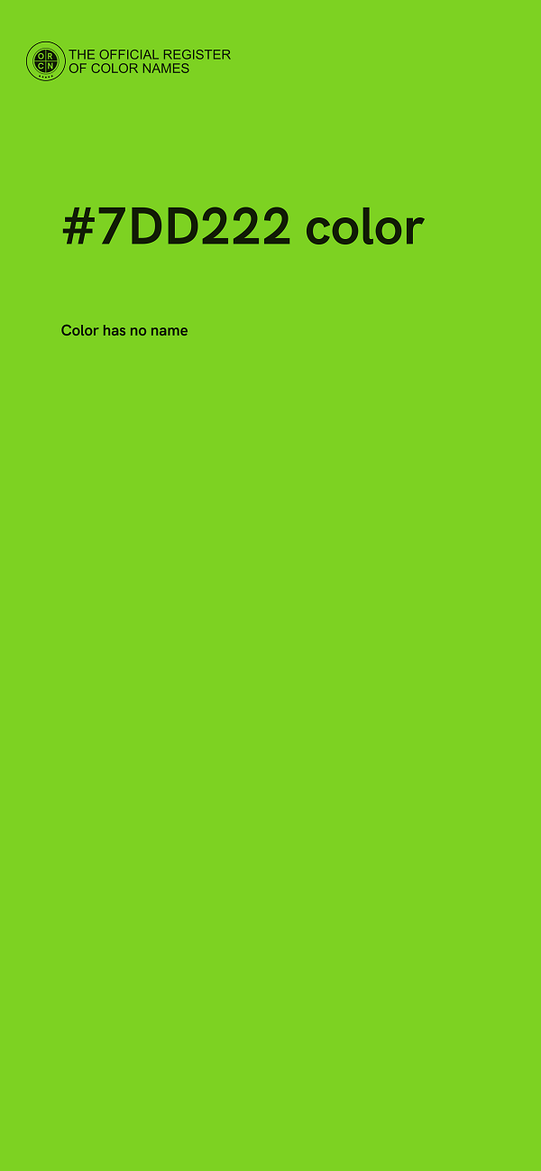 #7DD222 color image