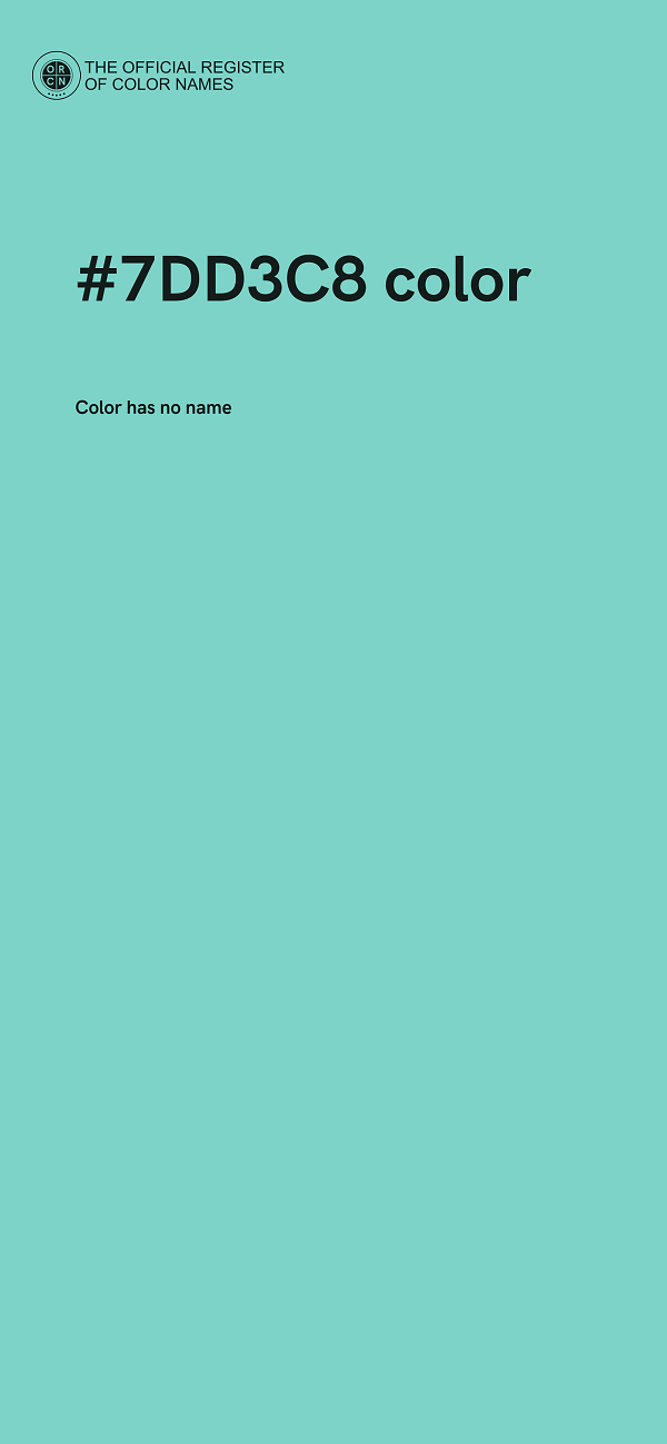 #7DD3C8 color image