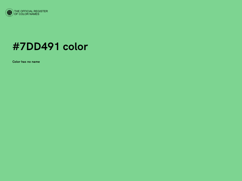 #7DD491 color image