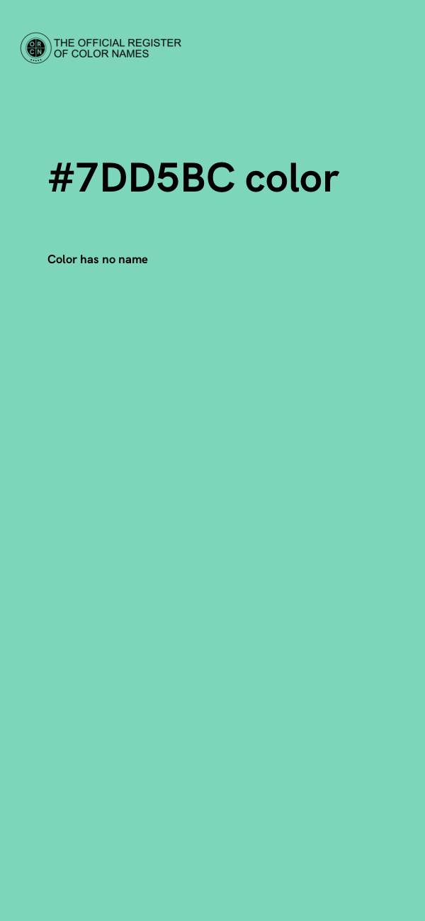 #7DD5BC color image