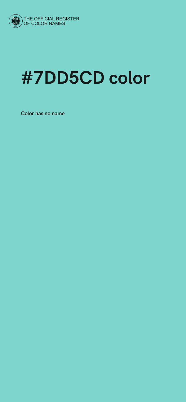 #7DD5CD color image