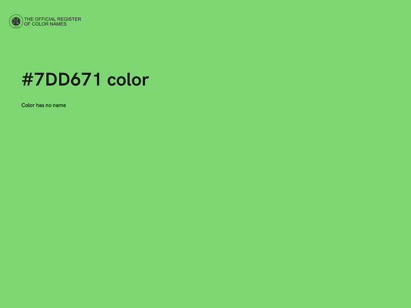 #7DD671 color image