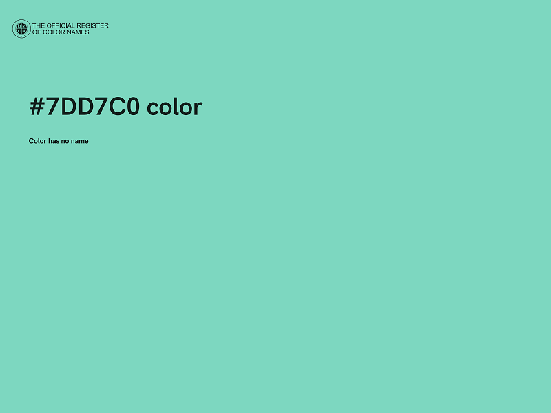 #7DD7C0 color image