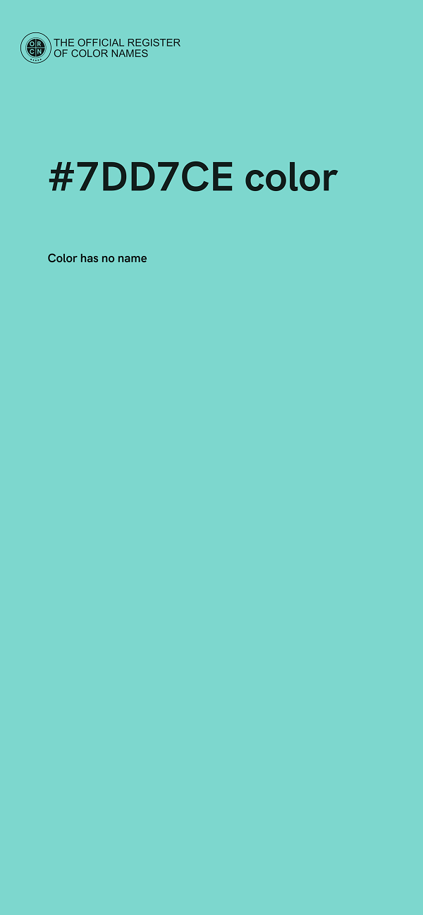 #7DD7CE color image