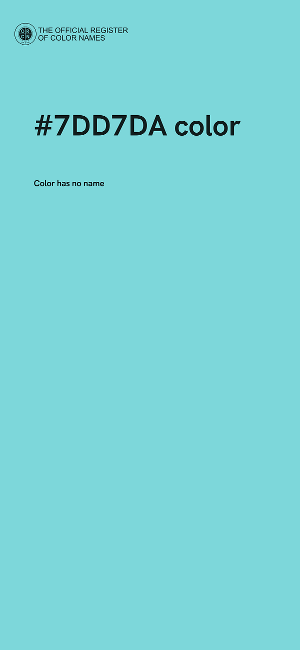 #7DD7DA color image
