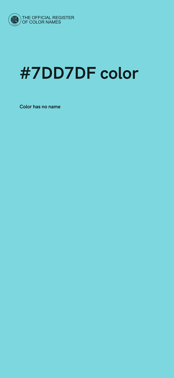 #7DD7DF color image