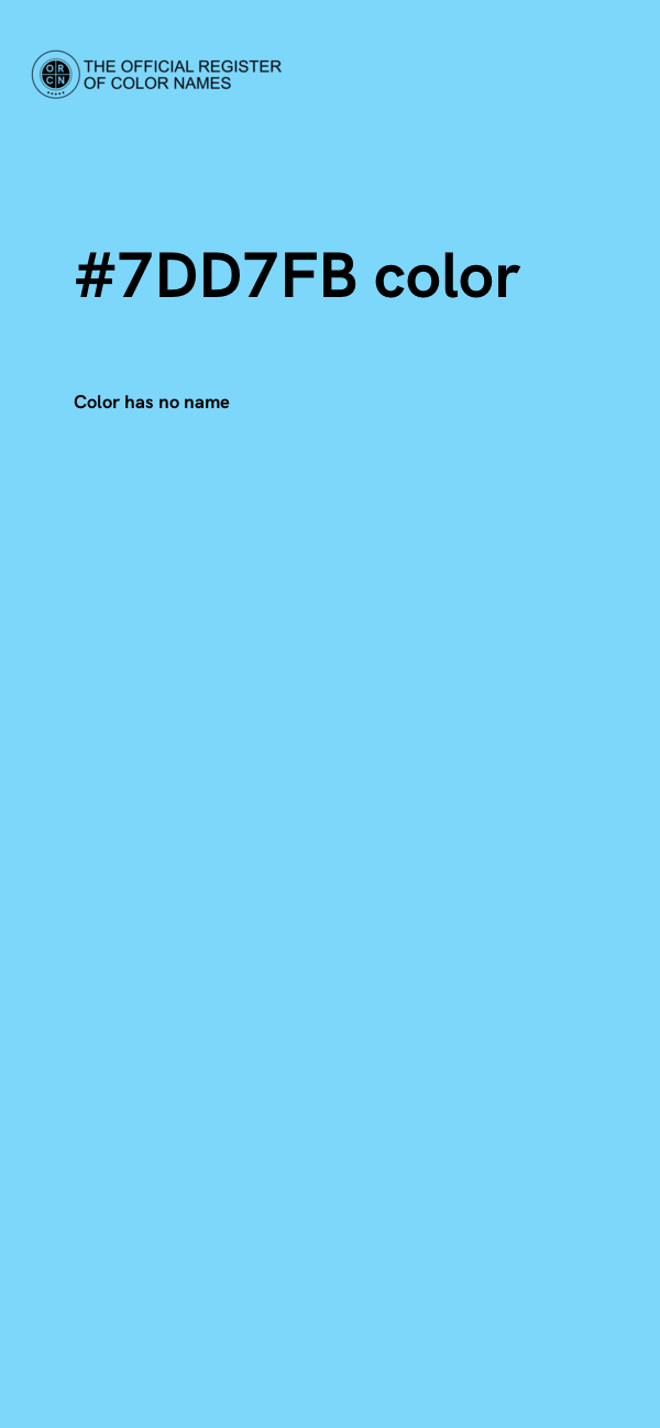 #7DD7FB color image