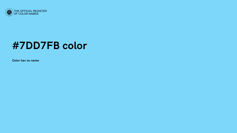 #7DD7FB color image