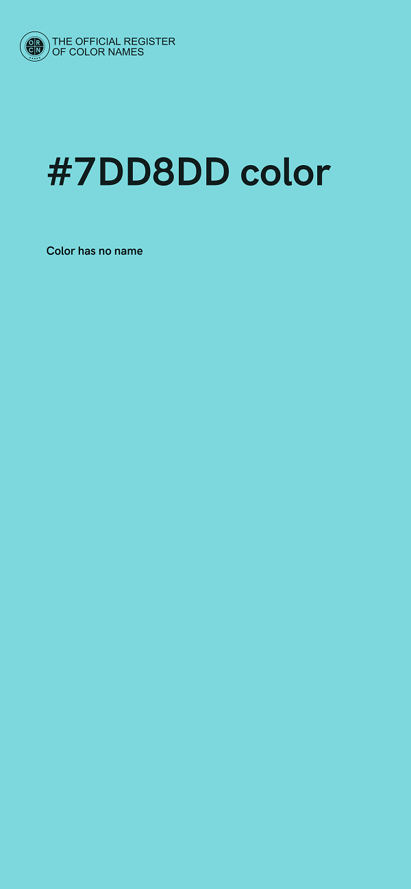 #7DD8DD color image