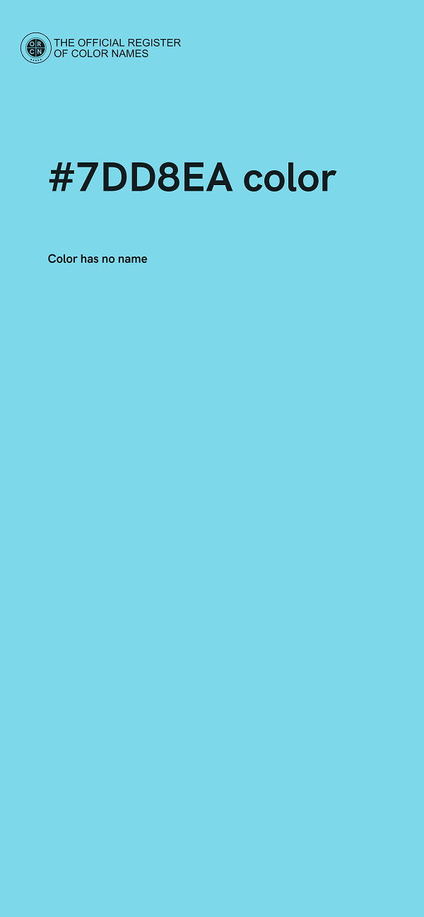 #7DD8EA color image