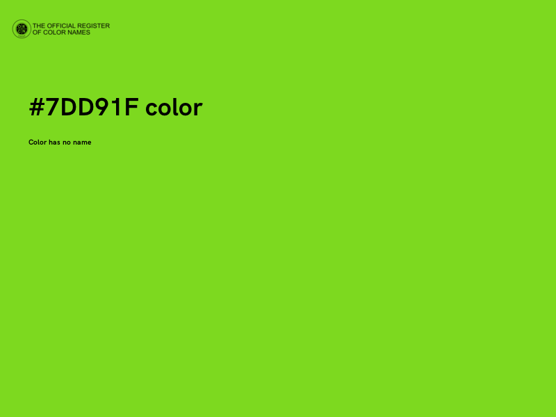 #7DD91F color image