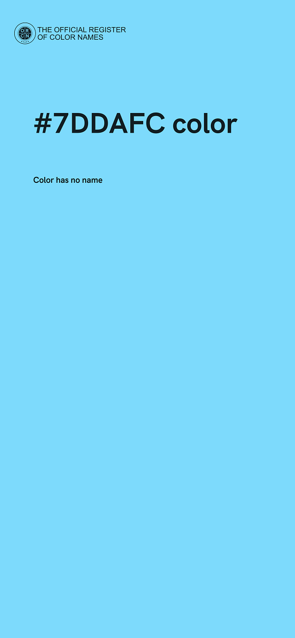#7DDAFC color image