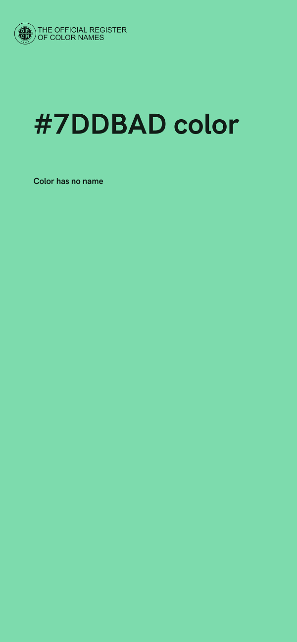 #7DDBAD color image