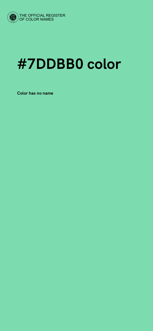 #7DDBB0 color image