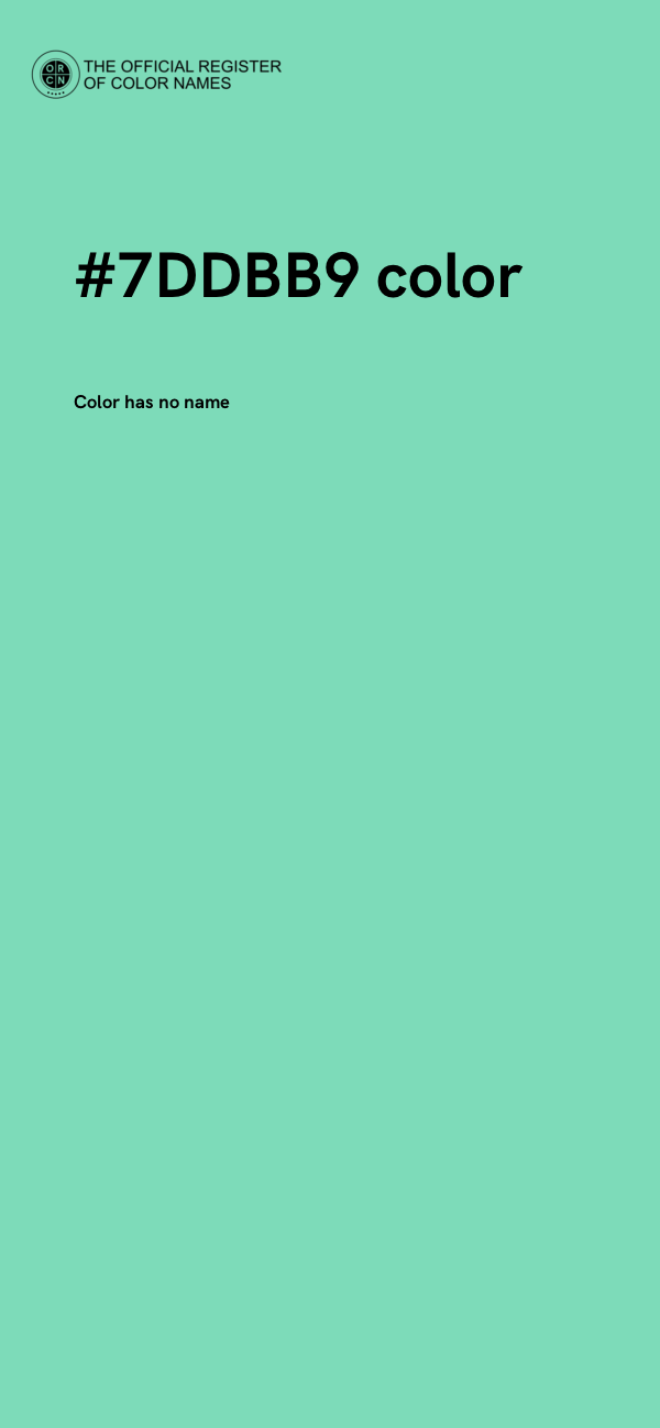 #7DDBB9 color image