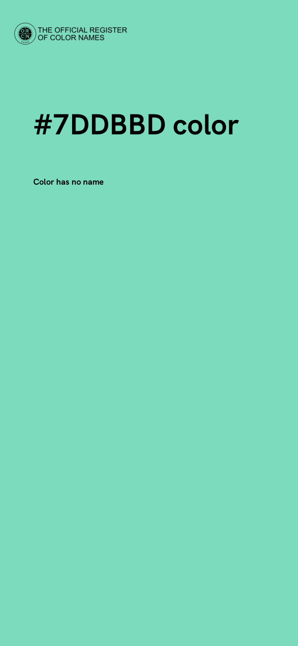 #7DDBBD color image