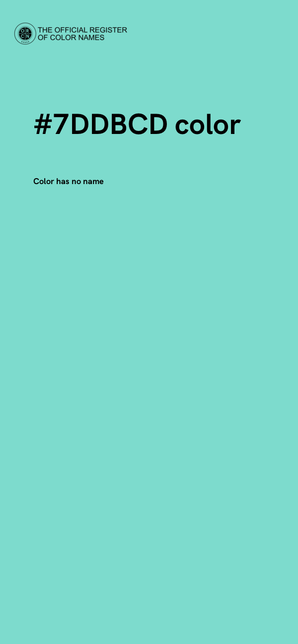 #7DDBCD color image