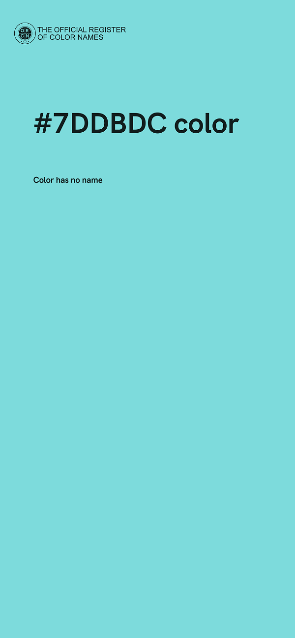 #7DDBDC color image