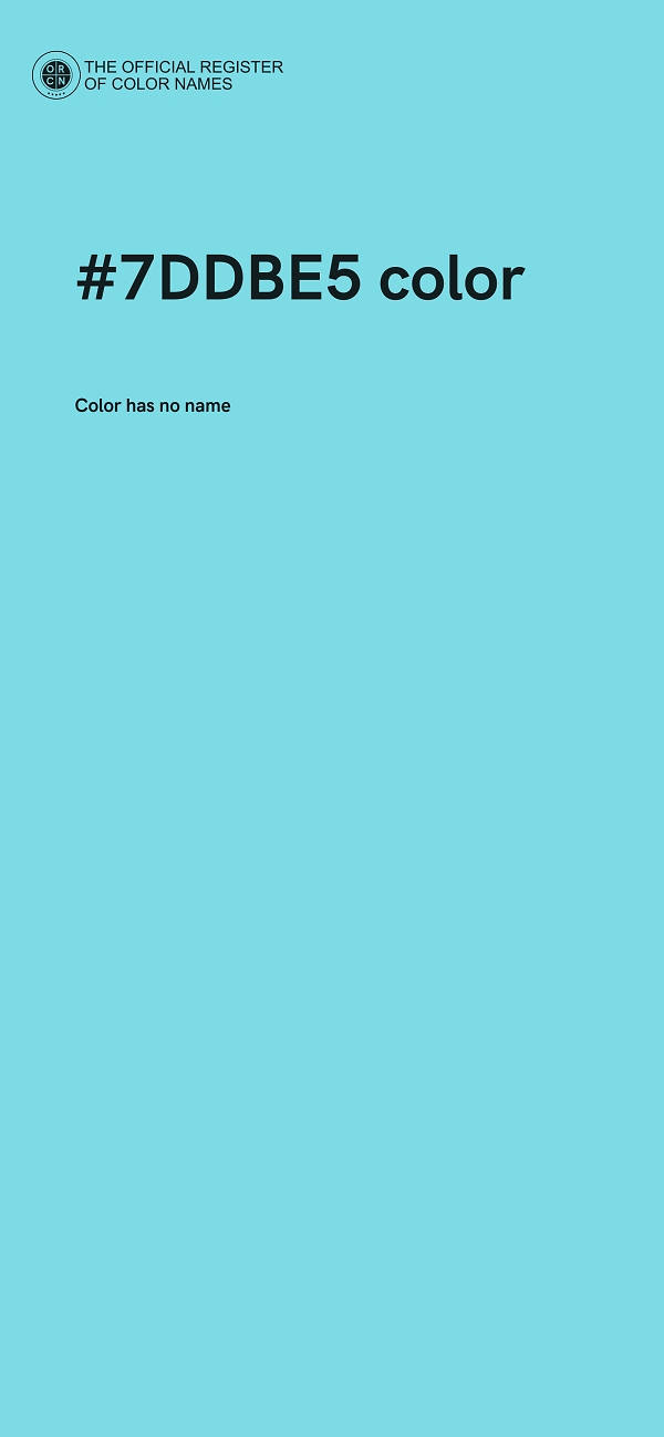 #7DDBE5 color image