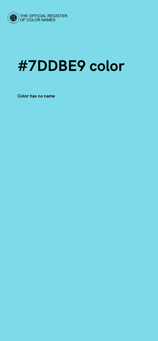 #7DDBE9 color image