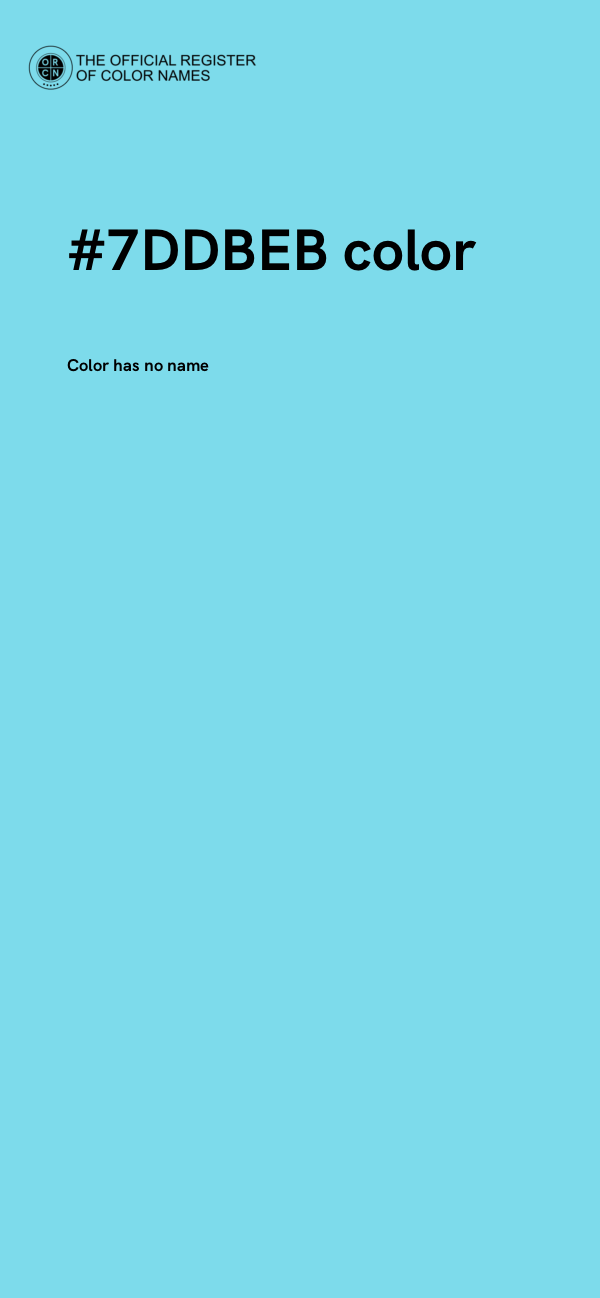 #7DDBEB color image