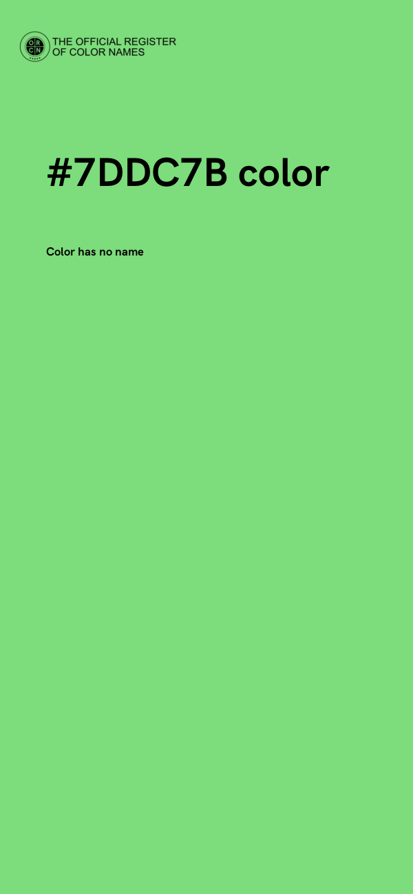 #7DDC7B color image