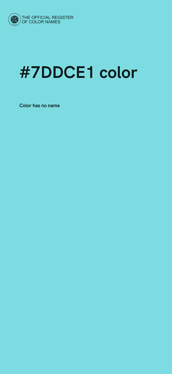 #7DDCE1 color image
