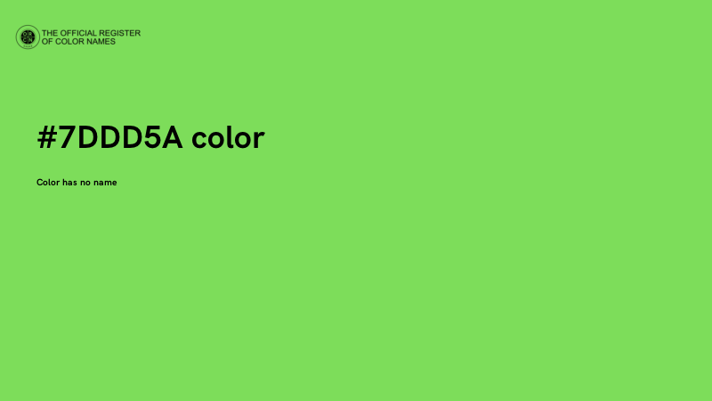 #7DDD5A color image
