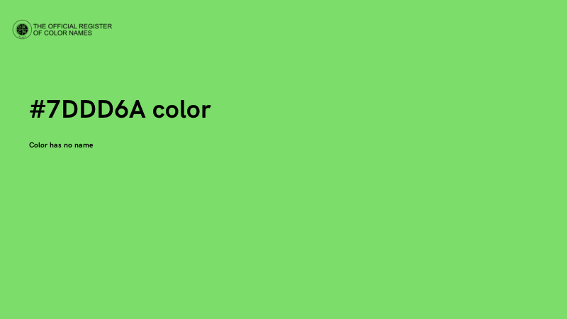 #7DDD6A color image