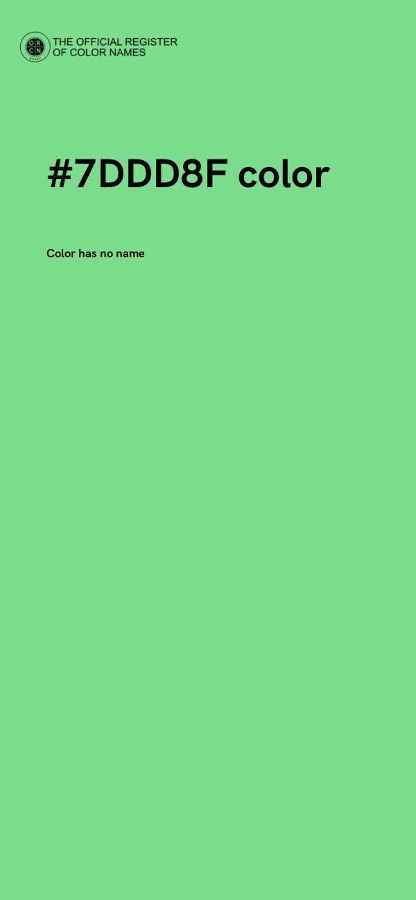 #7DDD8F color image