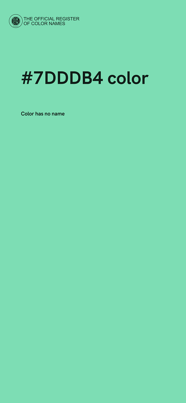 #7DDDB4 color image