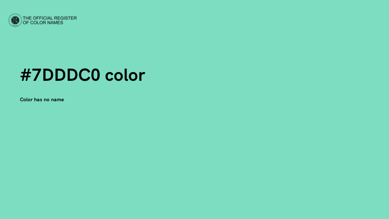 #7DDDC0 color image